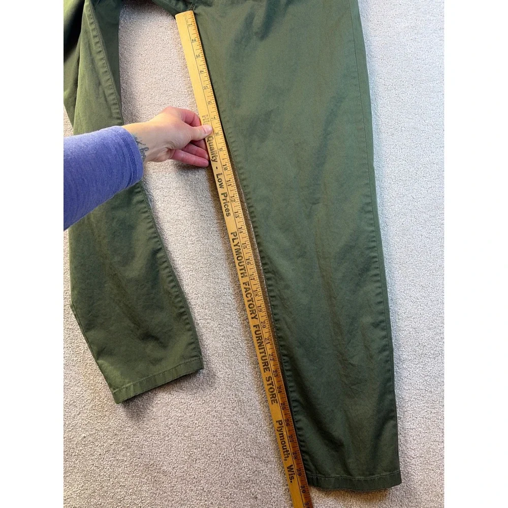 J.Crew Slim Boyfriend‎ Chino Pants Women 28T (Meas 31x30) Green Office Casual